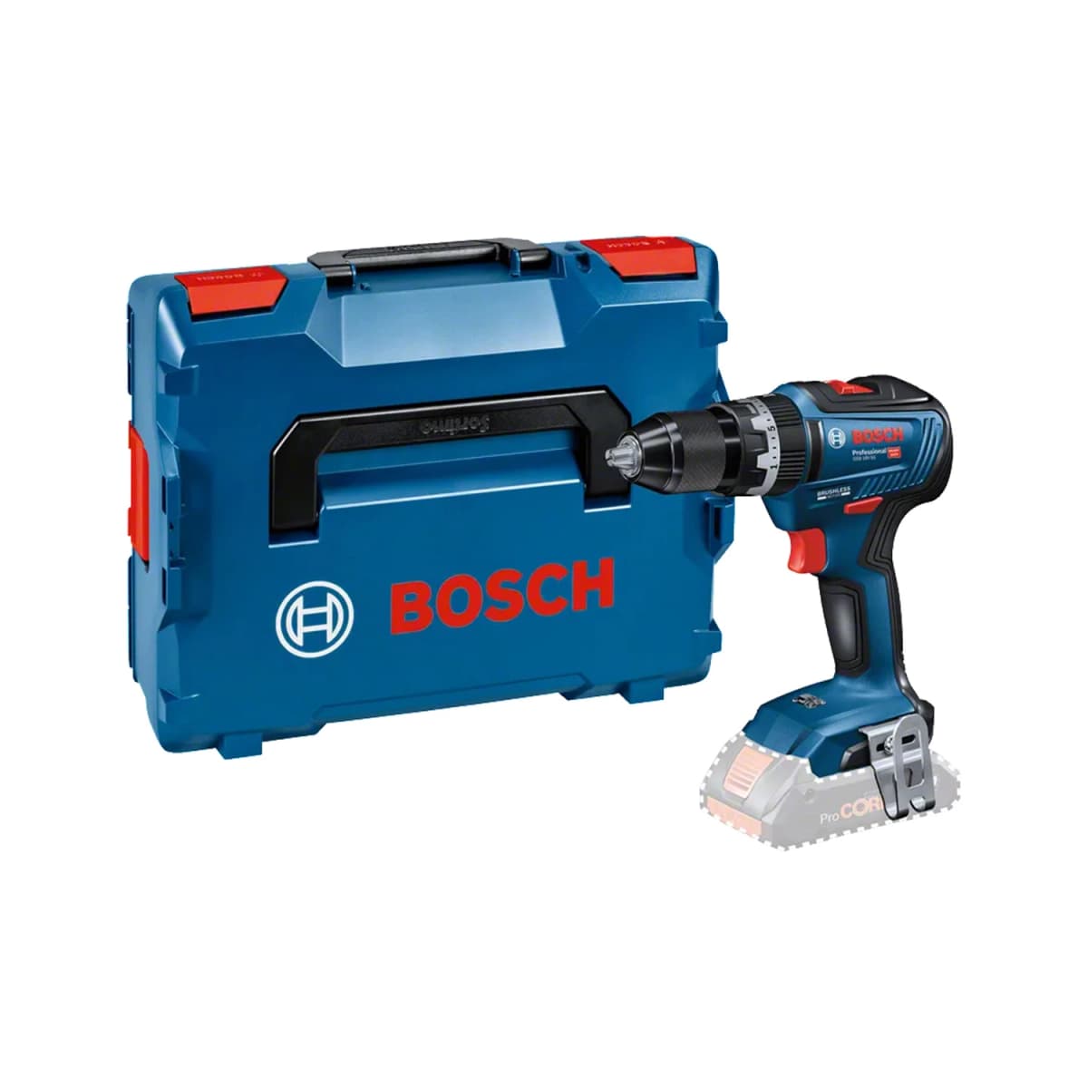 Bosch GSB 18V-55 18V Li-Ion Accu Schroefklopboormachine Body Met GRATIS L-Case- 55Nm