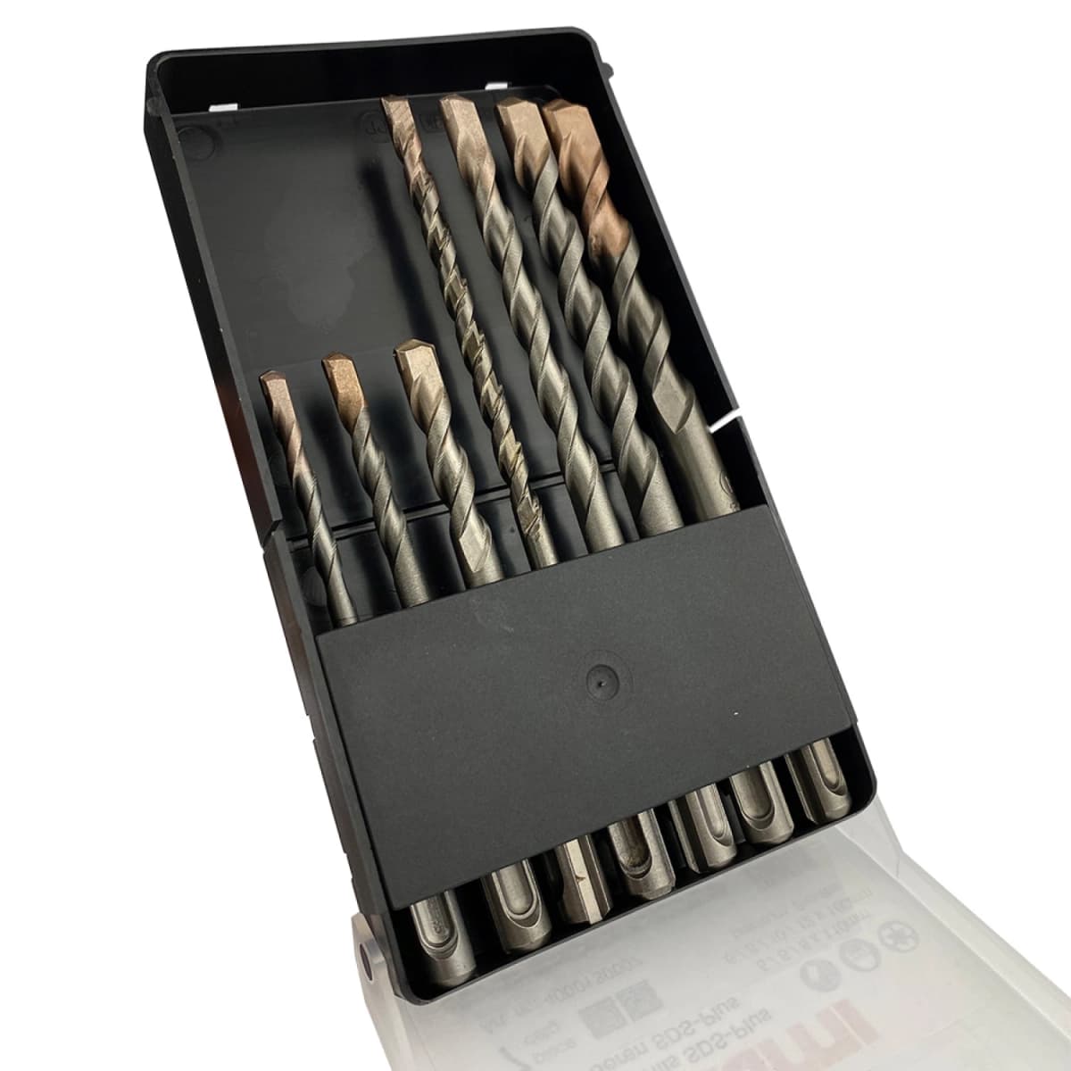 Fit-to-Fix 009-KA070076 7-delige Uni SDS-Plus Premium Hamerborenset - 2-snijder - PVC - 5-6-8x110mm + 6-8-10-12x160mm thumbnail 2