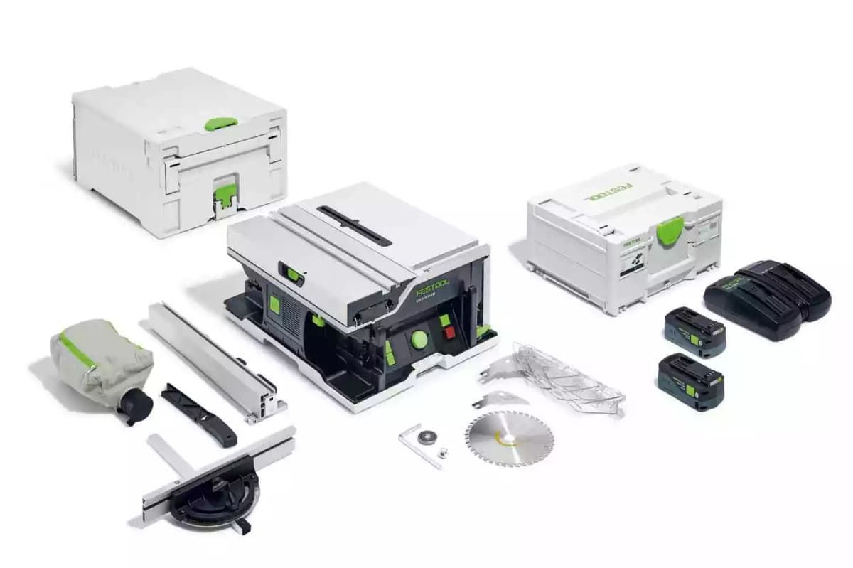 Festool CSC SYS 50 EBI-Plus 36V (2x18V) Accu Tafelcirkelzaag Set (2x 5,0Ah) Incl. Accessoires