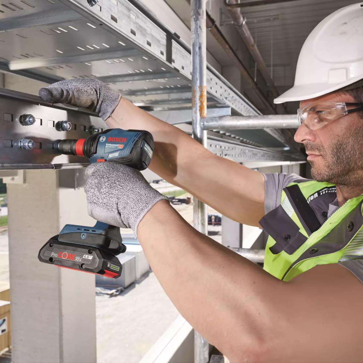 Bosch GDX 18V-210 C 18V Li-ion Accu Draaislagmoeraanzetter Set (2x 5.0Ah Accu) - 210Nm thumbnail 4