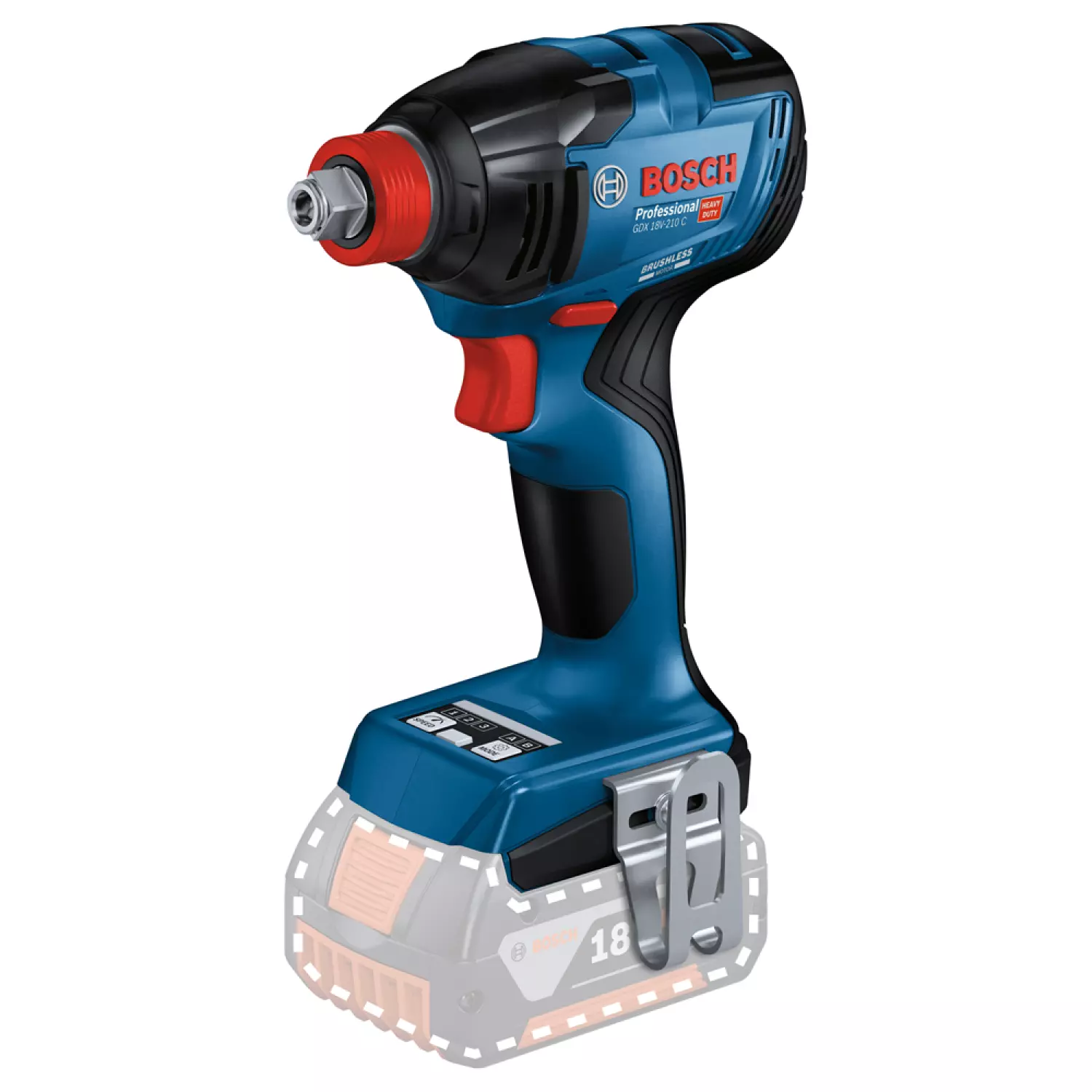 Bosch GDX 18V-210 C 18V Li-ion Accu Draaislagmoeraanzetter Set (2x 5.0Ah Accu) - 210Nm thumbnail 2