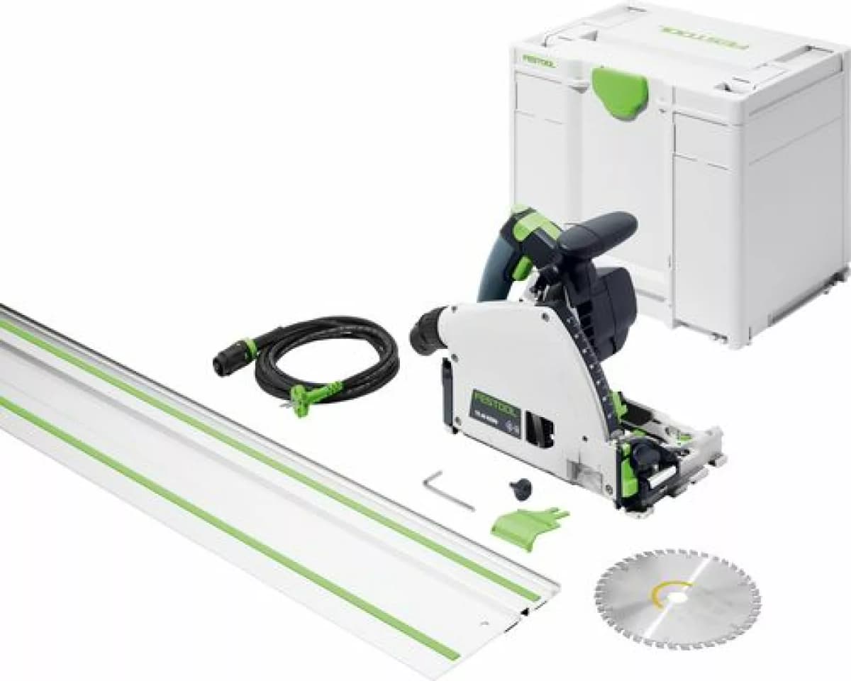 Festool TS 60 KEBQ-Plus-FS Invalcirkelzaag In Systainer - 1500W - 168mm - Met Geleiderail