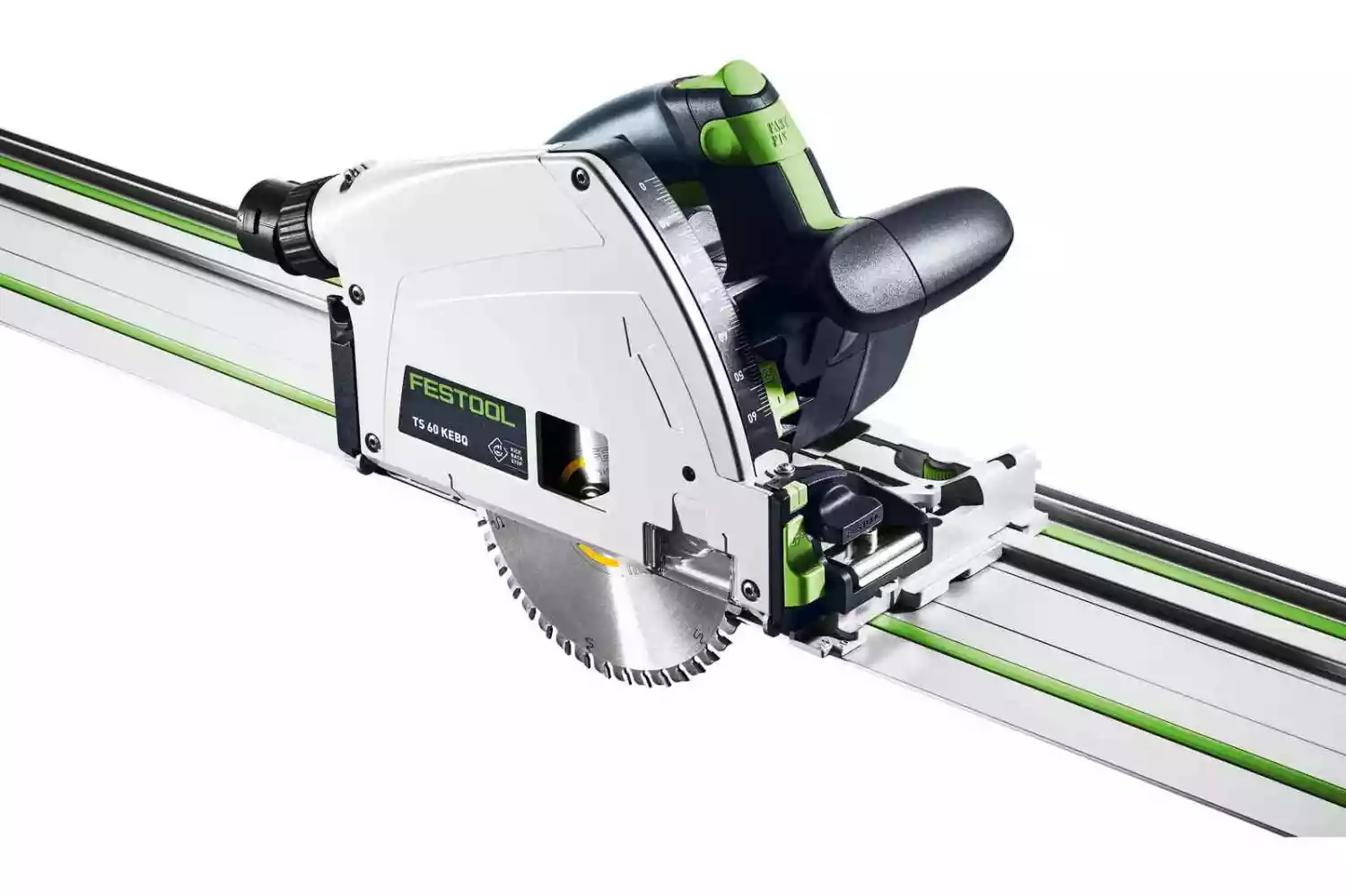Festool TS 60 KEBQ-Plus-FS Invalcirkelzaag In Systainer - 1500W - 168mm - Met Geleiderail thumbnail 2