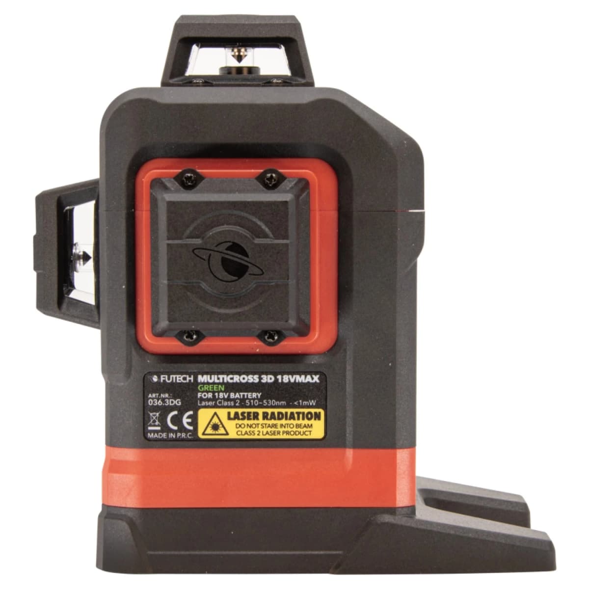 FUTECH Multicross 3D 18VMAX Kruislijnlaser - Groen - 70m - 3 Lijnen thumbnail 2