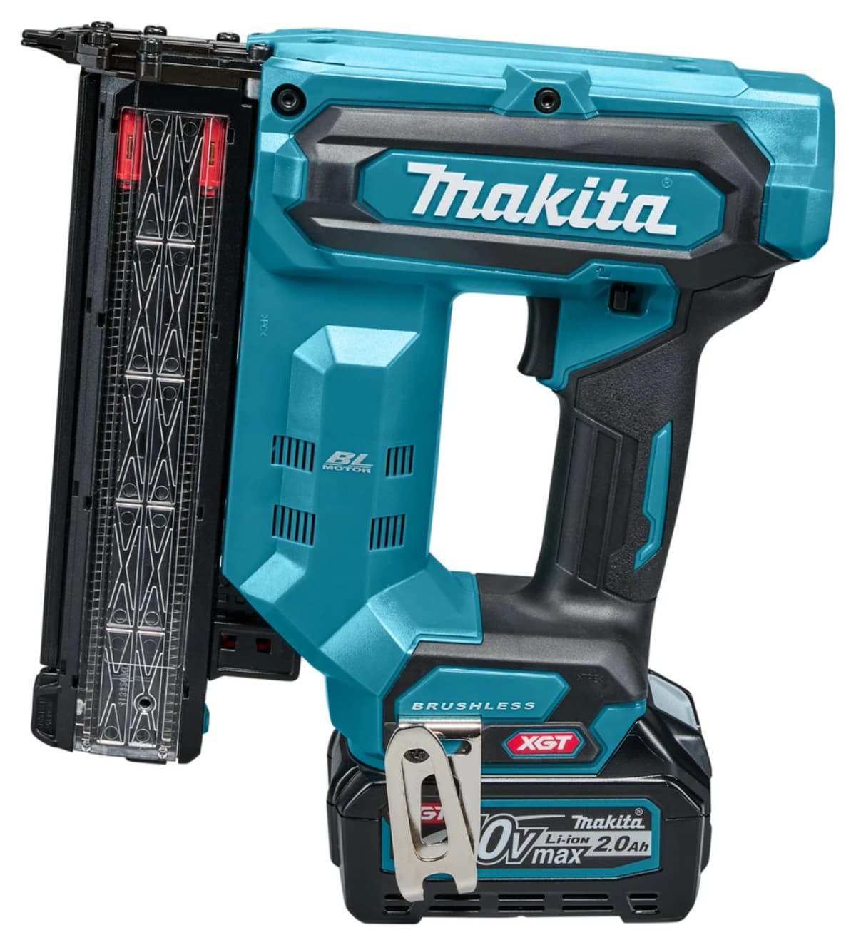 Makita FN001GA202 XGT 40V Max Li-ion Accu Brad Tacker Set (2x2,0 Ah) In Mbox thumbnail 2