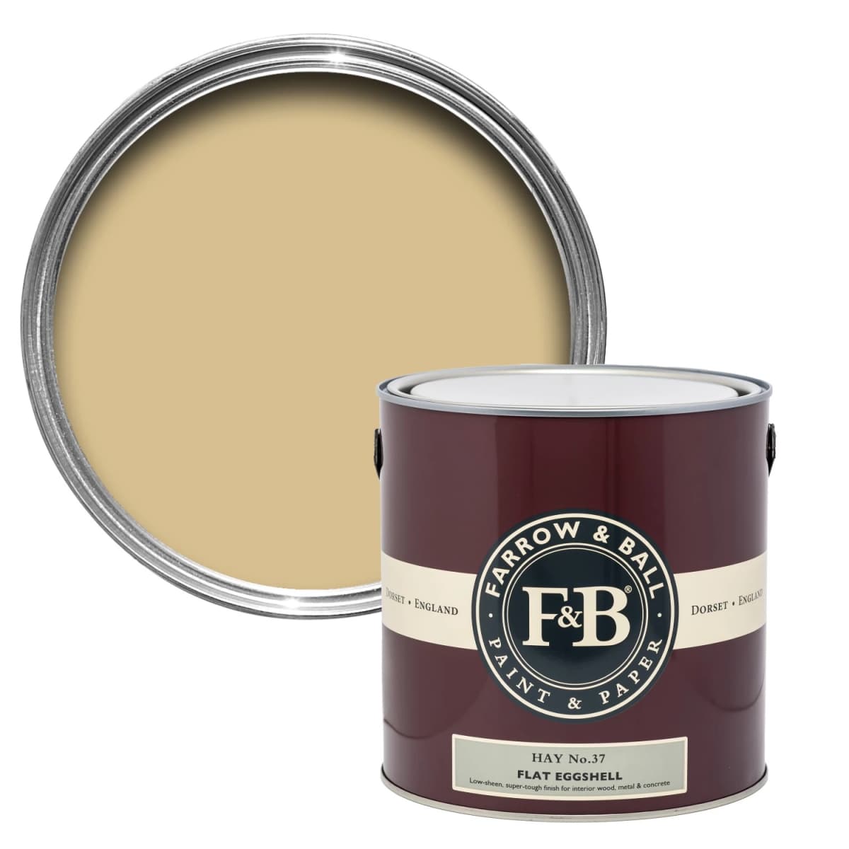 Farrow&Ball Flat Eggshell Hay No.37 - 2,5L