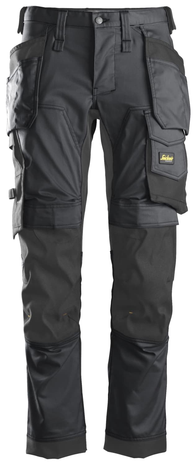 Snickers 6241 AllroundWork Stretch Werkbroek Met Holsterzakken - Staal Grijs - Maat 148