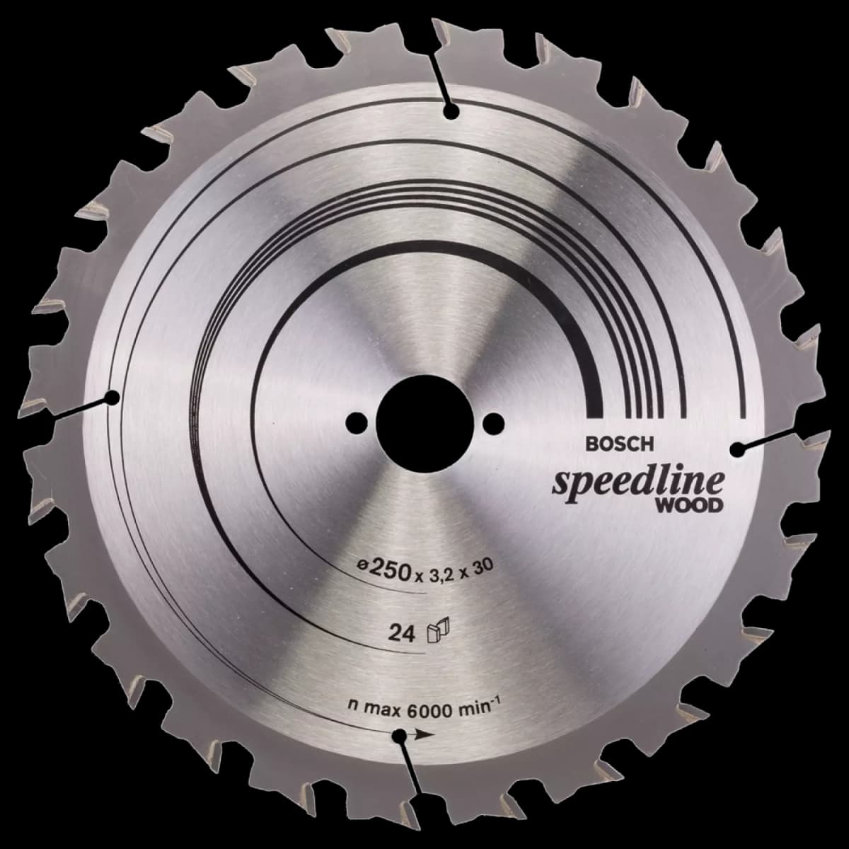 Bosch 2608640680 / LWZ Cirkelzaagblad Speedline - 250 X 30 X 24T - Hout