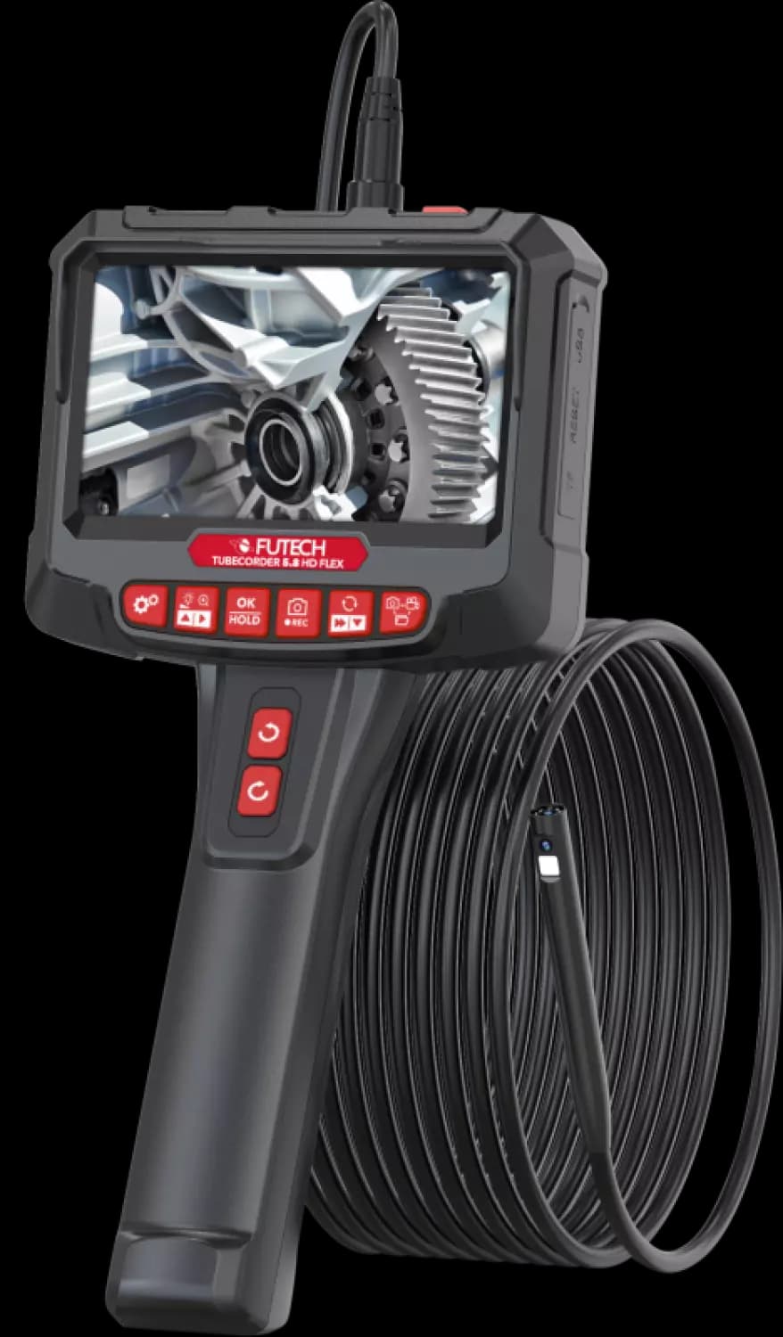 FUTECH Tubecorder 5.8 Flex Inspectiecamera - 8mm X 5m - 360° Draaibare Camera