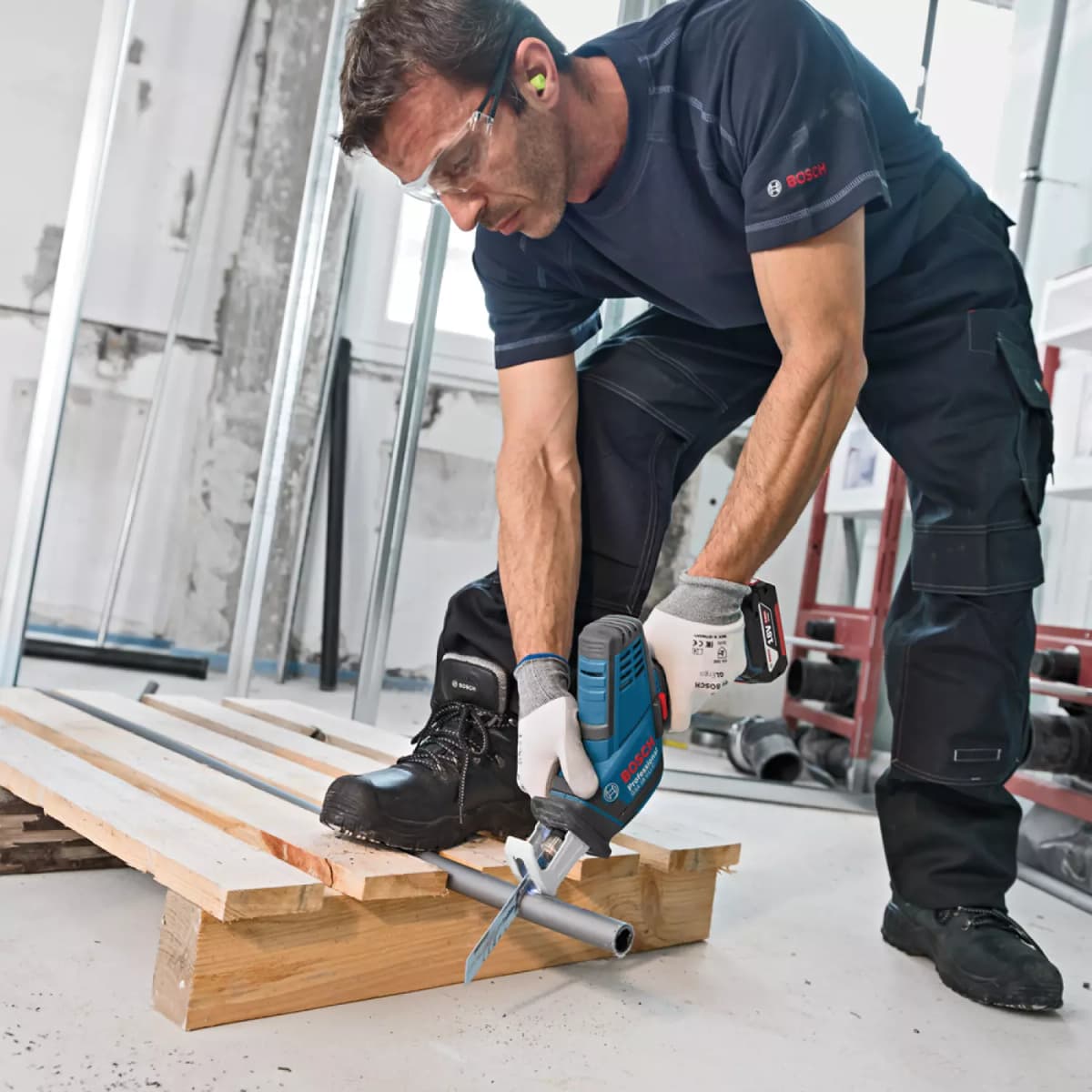 Bosch GSA 18 V-LI C 18V Li-Ion Accu Reciprozaag Body - Snelwissel thumbnail 2