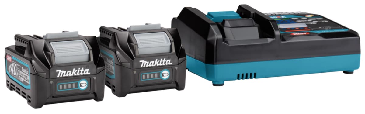 Makita 191J81-6 40v XGT Li-ion Accu Starterset (2x 2.5Ah) + Lader In Mbox thumbnail 2