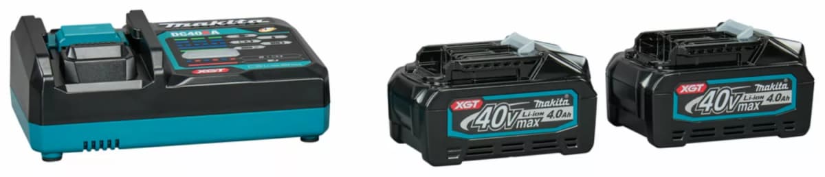 Makita 191L77-9 40V Li-ion Accu Starterset (2x 4.0Ah Accu) + Lader thumbnail 2