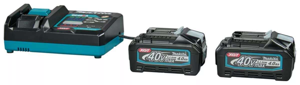 Makita 191L77-9 40V Li-ion Accu Starterset (2x 4.0Ah Accu) + Lader thumbnail 4
