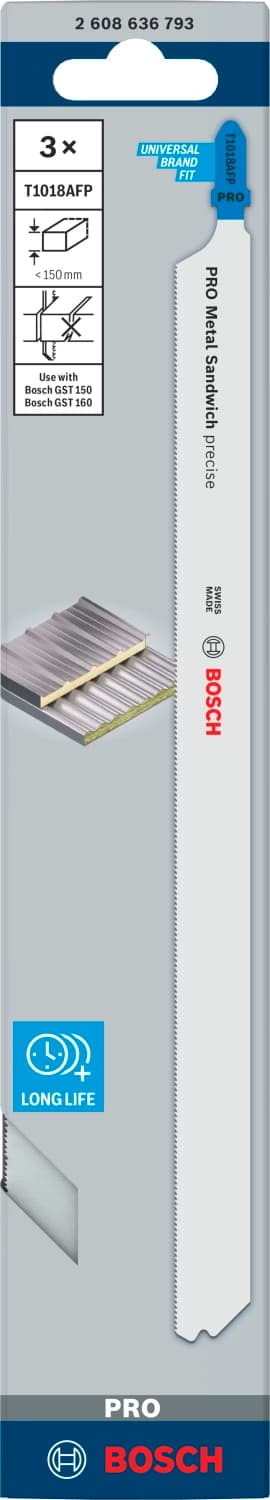 Bosch 2608636793 / T 1018 AFP BiM Decoupeerzaagblad Precision - Metaal (3st) thumbnail 2