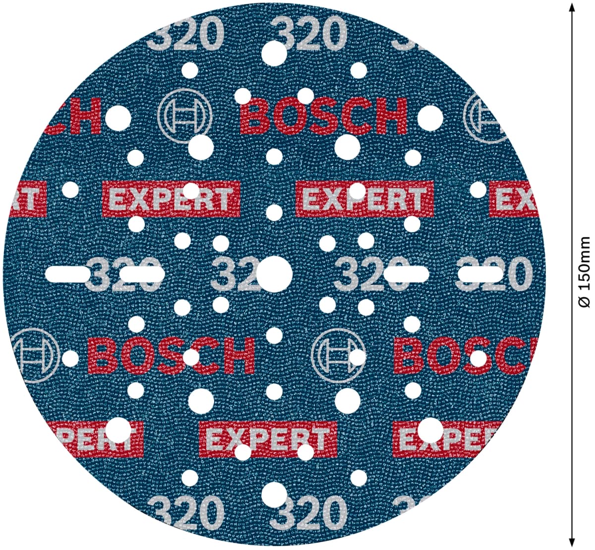 Bosch 2608902446 EXPERT Schuurschijf O780 Met Film Onderlaag - 150mm - K320 (6 Stuks) thumbnail 4