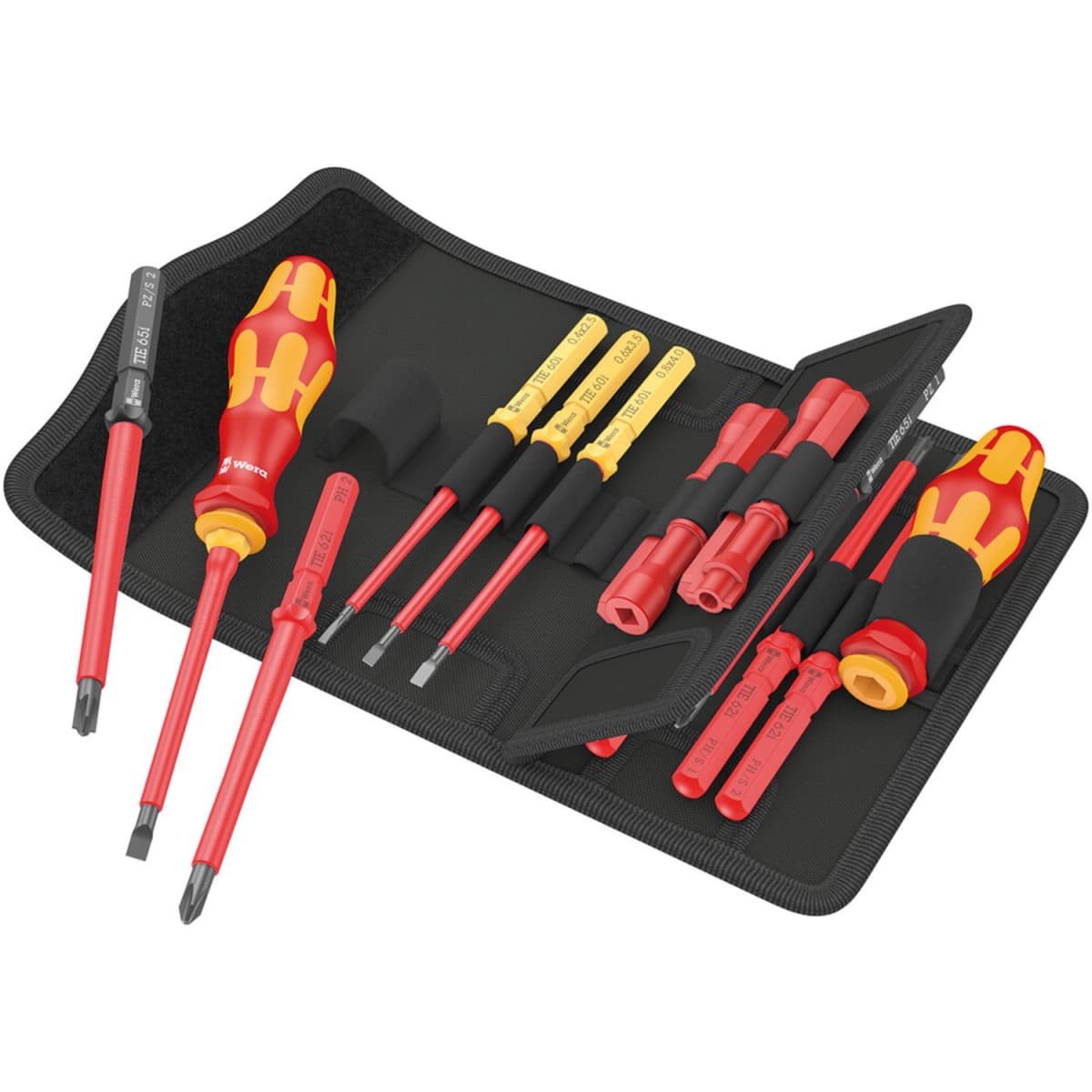 Wera 05006614001 18-delig Kraftform Kompakt VDE 18 Universal 2 Tool Finder Wisselklingenset In Etui