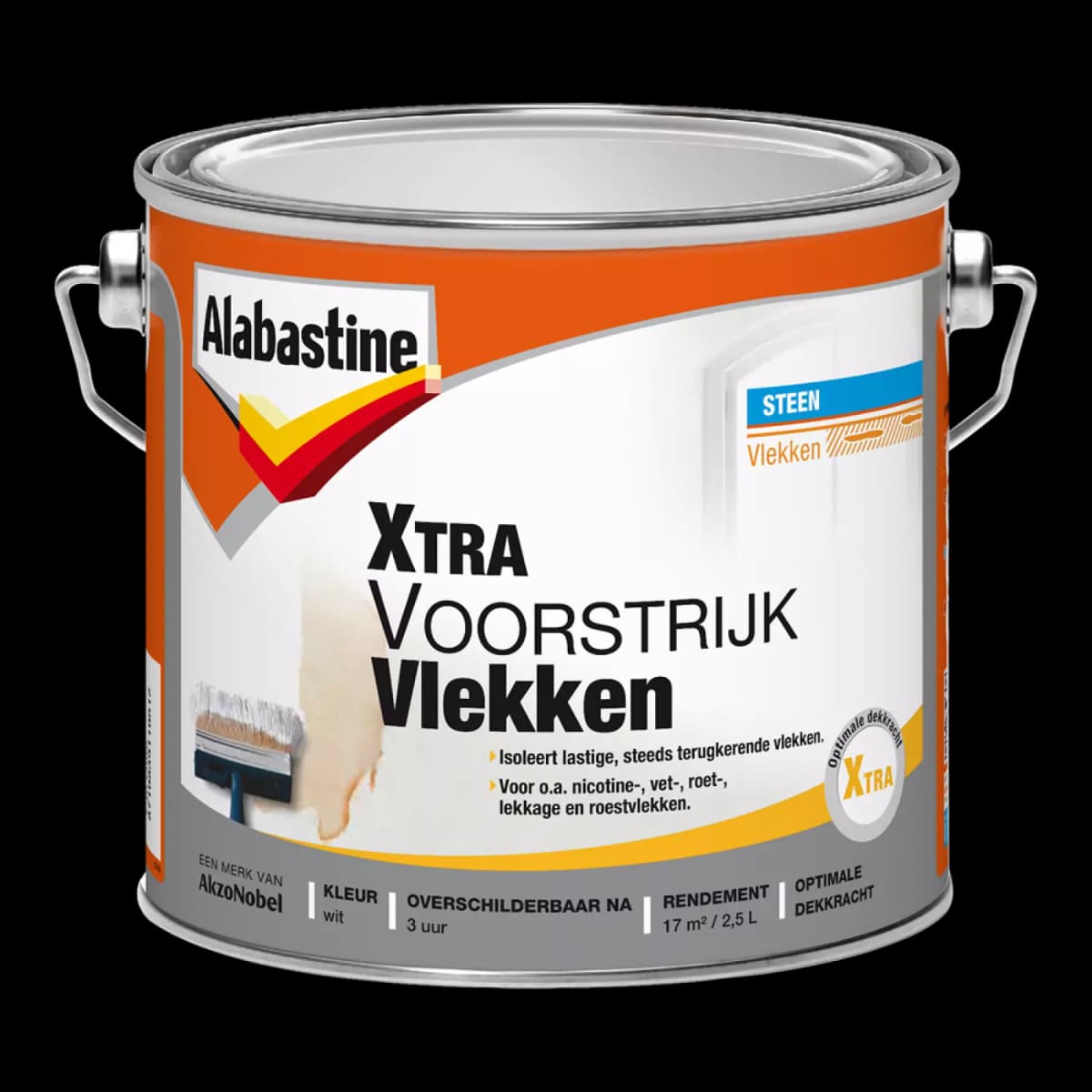 Alabastine Xtra Voorstrijk Vlekken - Wit - 2,5L