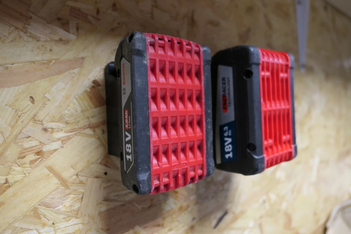 StealthMounts BM-BO18-BLU-6 Accuhouder Voor Bosch 18V Pro - Blauw - 6-pack thumbnail 3