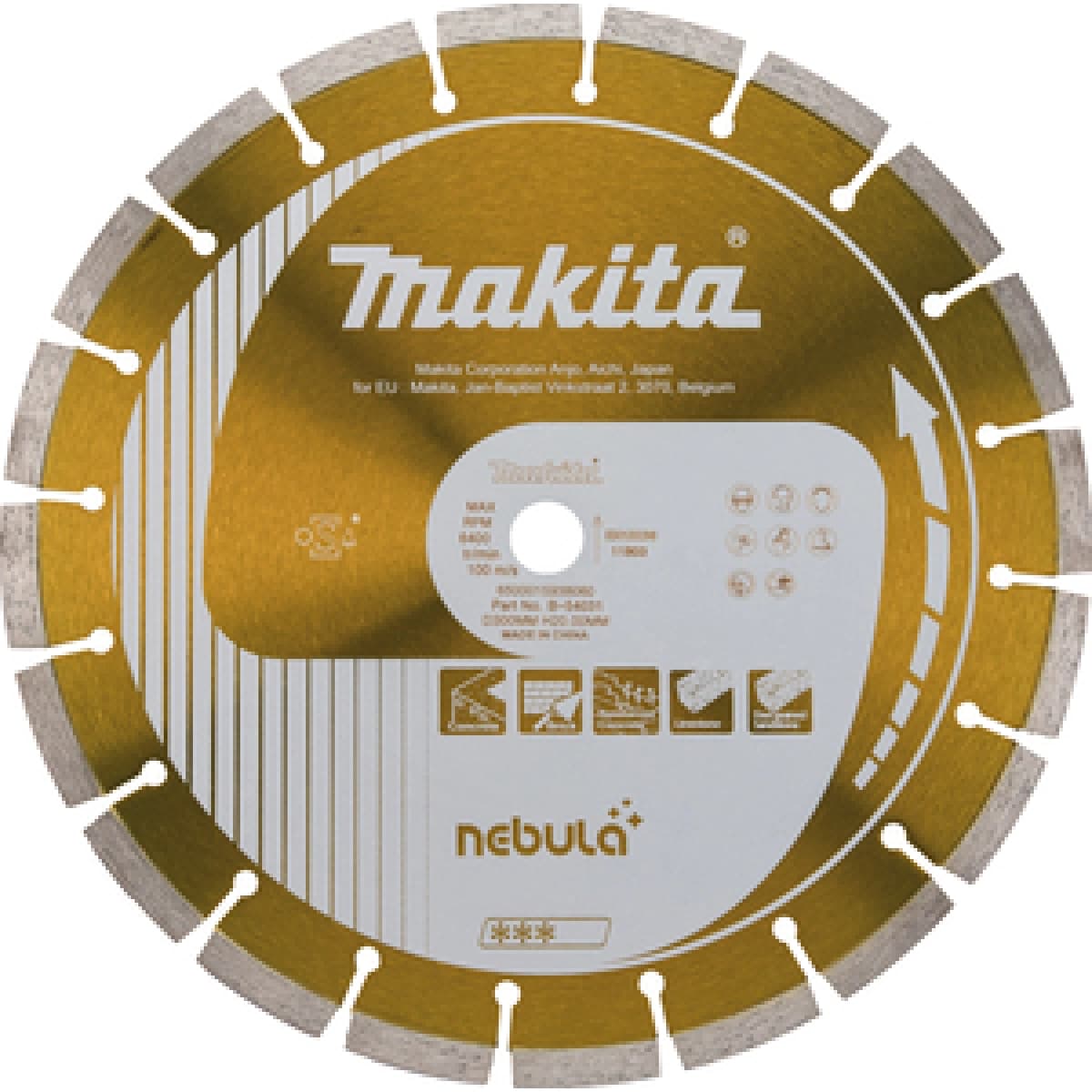 Makita B-54053 Diamantschijf - 350 X 25,4mm - Universeel