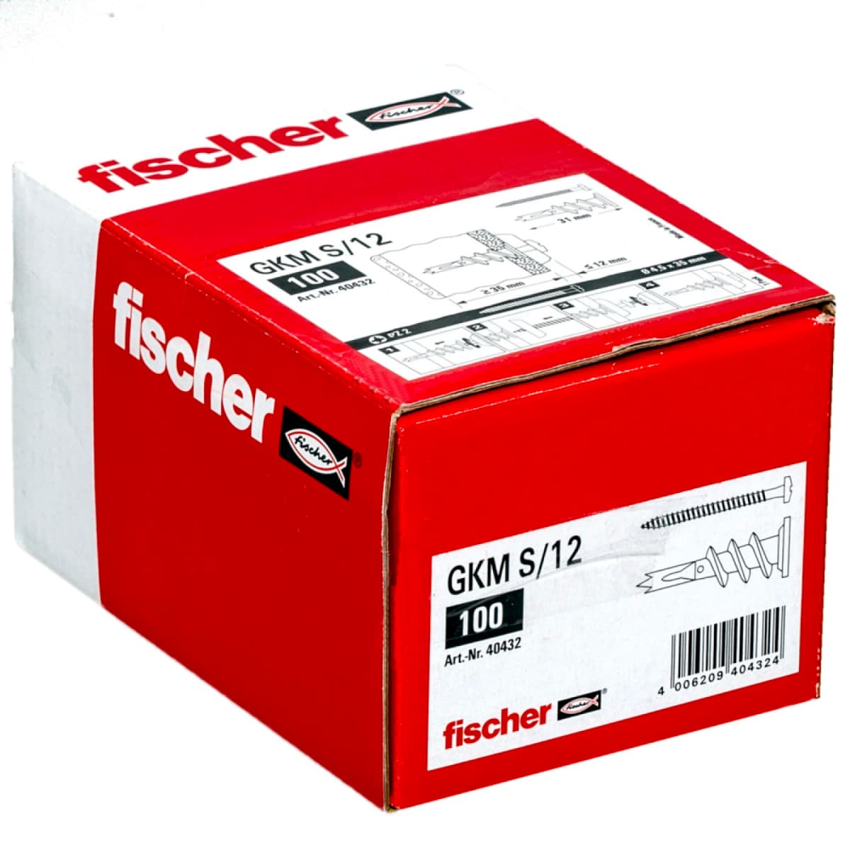 Fischer 40432 Metalen Gipsplaatplug GKMS - 31mm - Bolkopschroef 4,5 X 35mm (100st) thumbnail 2