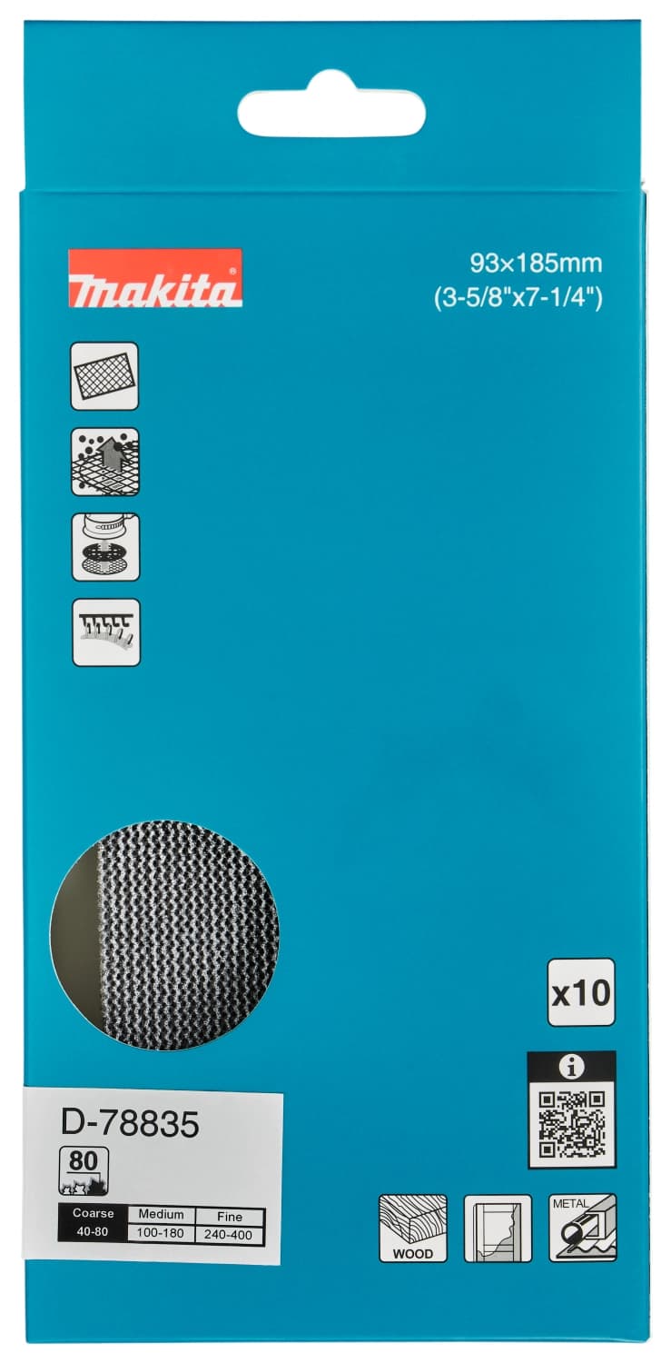 Makita D-78835 Schuurgaas 93x185mm - K80 (10st) thumbnail 3