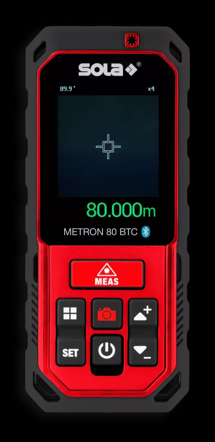 Sola METRON 80 BTC Laser Afstandsmeter In Tas - Bluetooth - 80m
