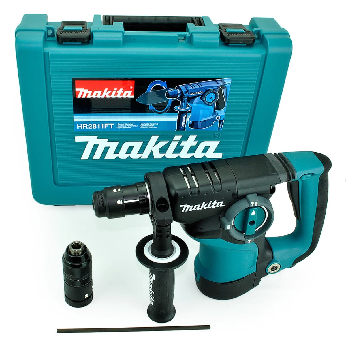 Makita HR2811FT SDS-plus Combihamer Incl. Snelspanboorkop In Koffer - 800W - 2,9J