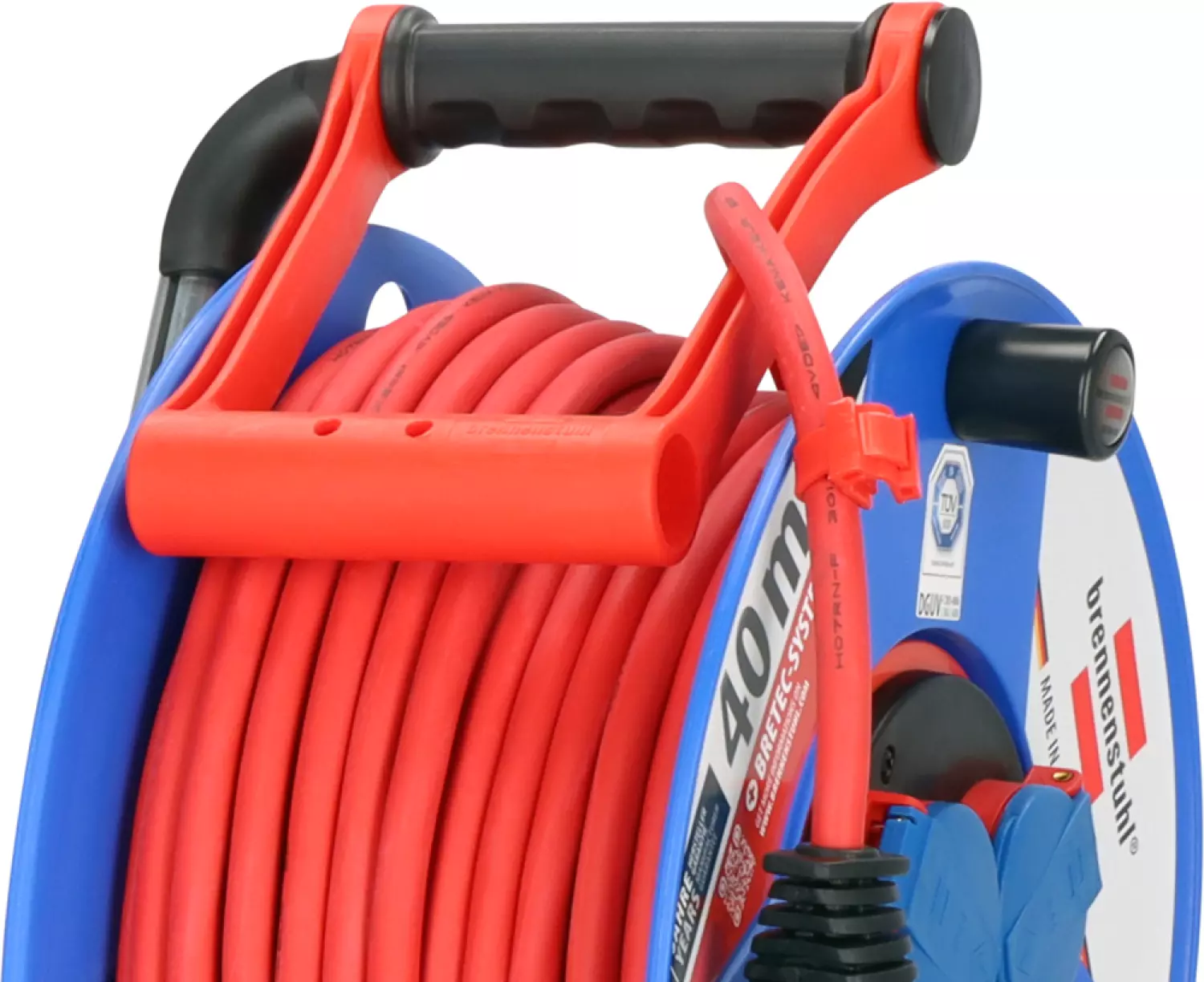 Brennenstuhl 1208930 Garant Bretec IP44 Kabelhaspel - H07RN-F 3G1,5 - 40m thumbnail 4