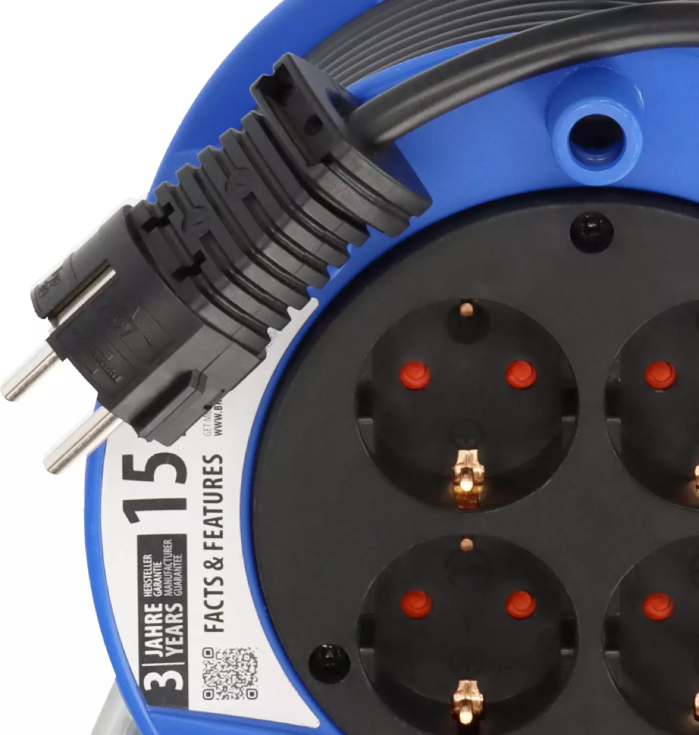 Brennenstuhl 1079180004 Kompakt Kabelhaspel - H05VV-F 3G1,5 - 15m thumbnail 4