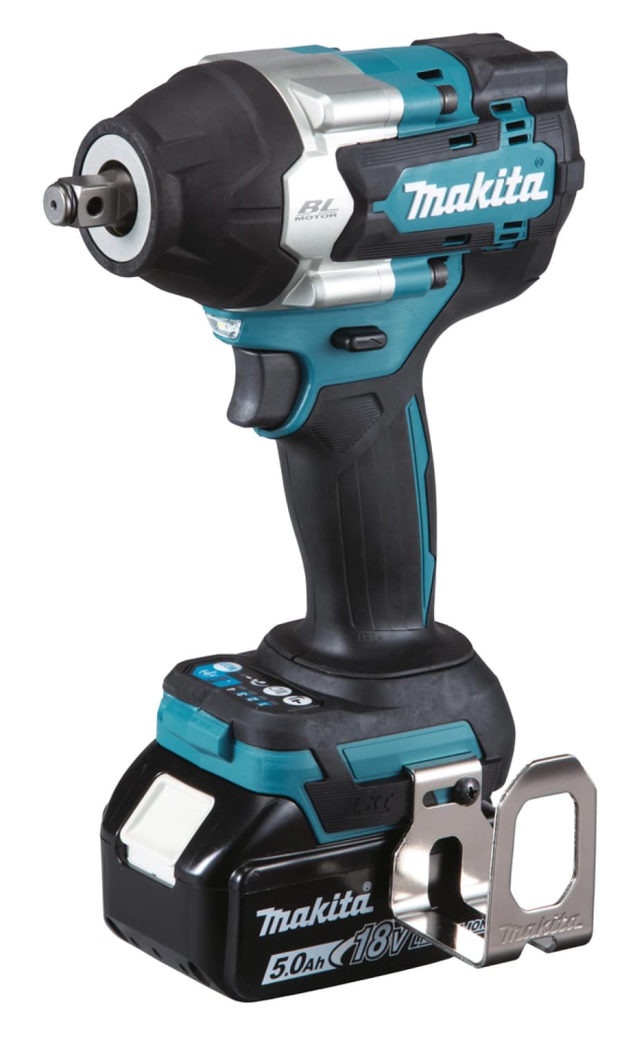 Makita DTW700RTJ 18V Li-Ion Accu Slagmoersleutel Set (2x 5.0Ah Accu) In Mbox - 700 Nm - 1/2"- Koolborstelloos thumbnail 2