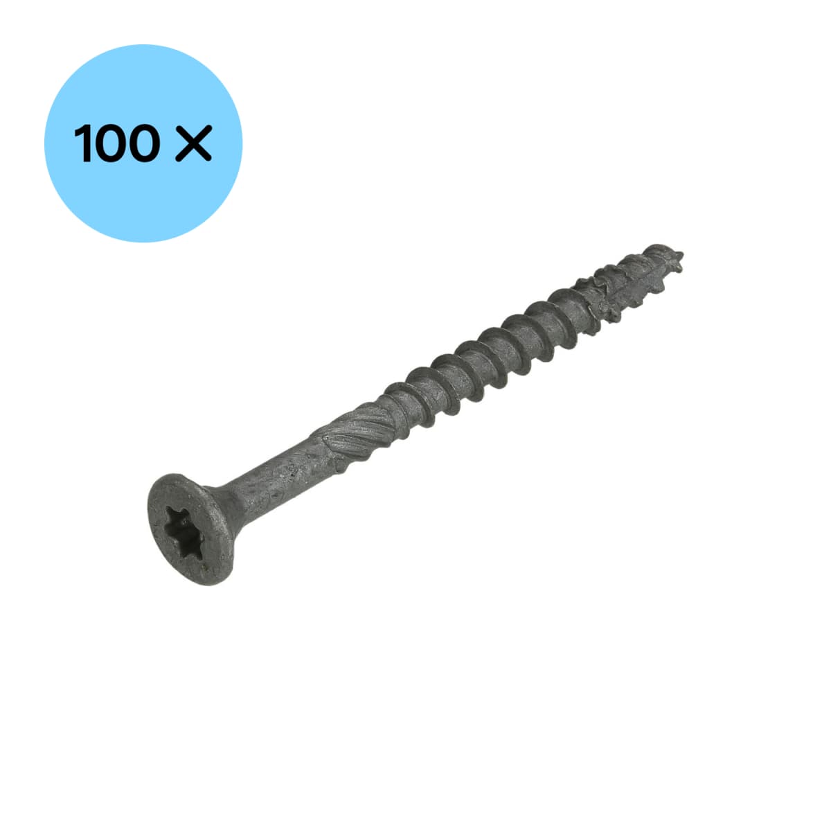 DynaPlus 0281.08.50401 Constructieschroef - TX30 - 6.0 X 80/42mm - Platkop - Deeldraad - Gecoat (100st) thumbnail 2