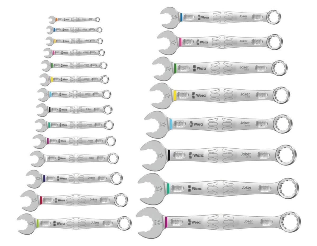 Wera 05020232001 22-delige 6003 Joker 22 Set 1 Ringsteeksleutelset In Etui - 5.5-32mm