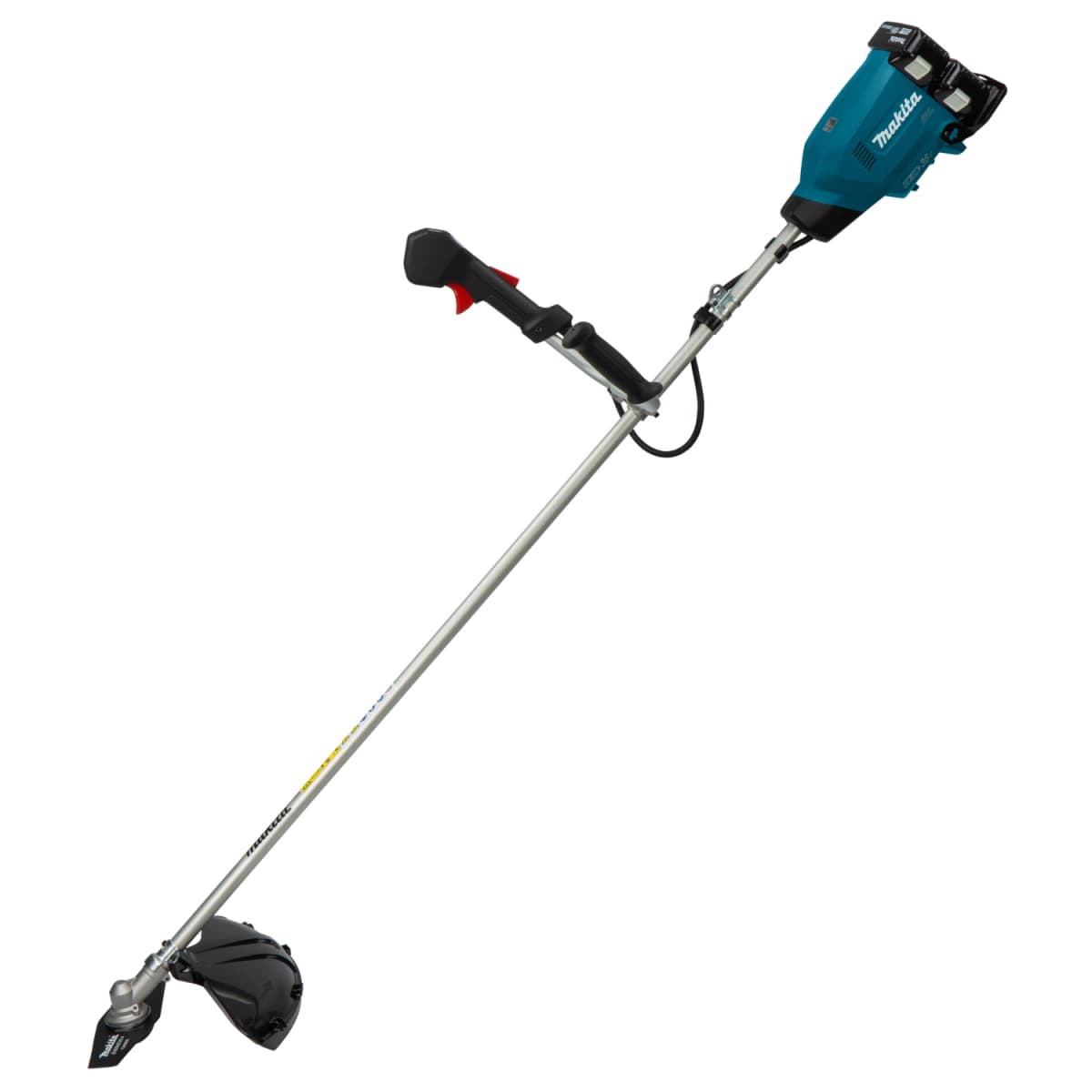 Makita DUR369APT2 36V (2x18V) Li-Ion Accu Grastrimmer / Bosmaaier Set (2x 5.0Ah Accu) - U-greep - Koolborstelloos thumbnail 2