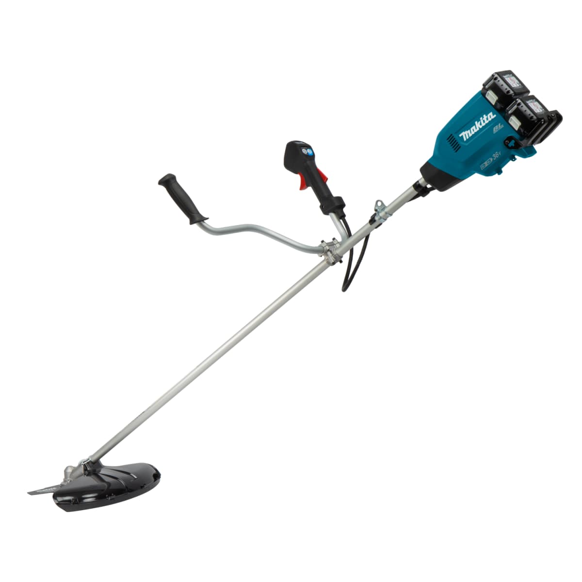 Makita DUR369APT2 36V (2x18V) Li-Ion Accu Grastrimmer / Bosmaaier Set (2x 5.0Ah Accu) - U-greep - Koolborstelloos thumbnail 4