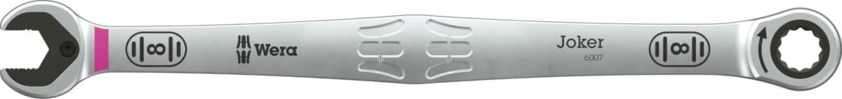 Wera 05020350001 6007 Joker Steek-/ringratelsleutel SB - Extra Lang - 8 X 180mm