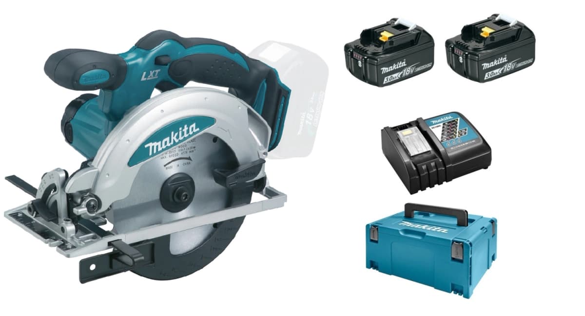 Makita DSS610RFJ 18V Li-Ion Accu Cirkelzaag Set (2x 3.0Ah Accu) In Mbox - 165mm