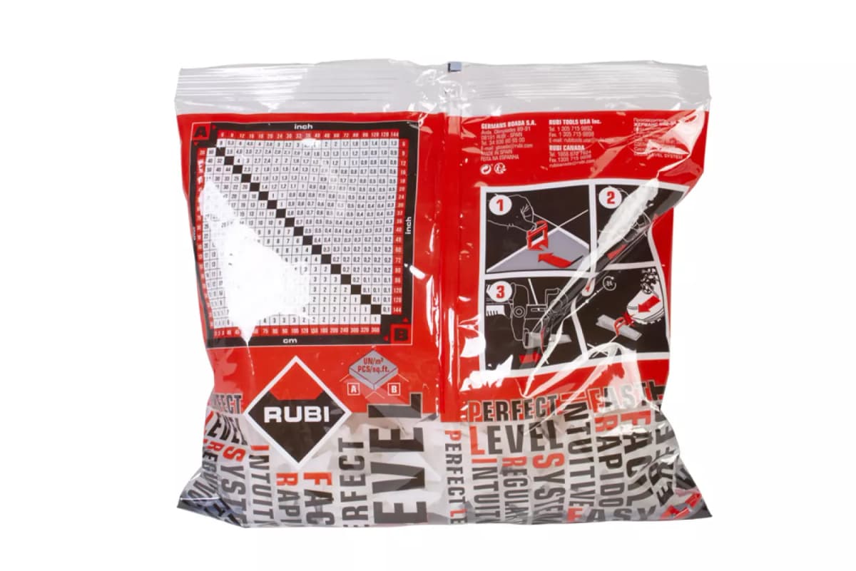 Rubi 02839 Delta Levelling Clips - 1,0mm (400st) thumbnail 2