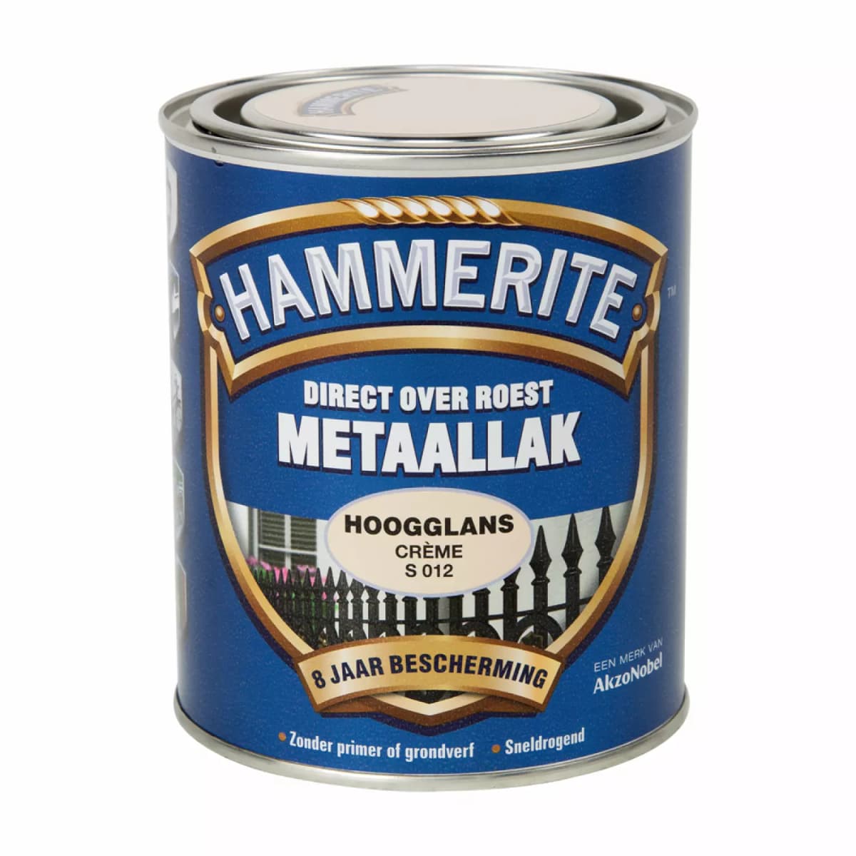Hammerite Metaallak Hoogglans - Direct Over Roest - Creme - 0,75L