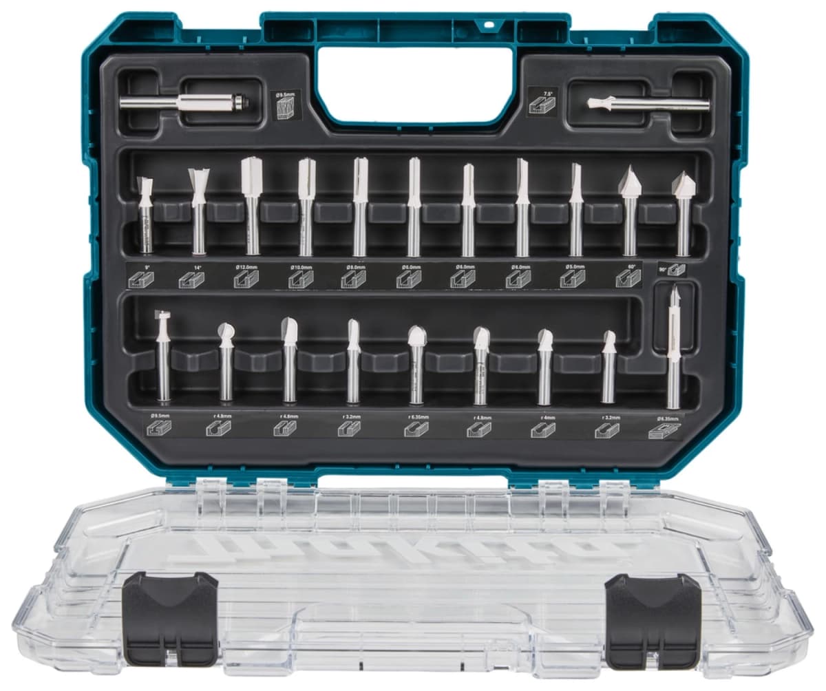 Makita D-74784 22-delige Frezenset 8mm