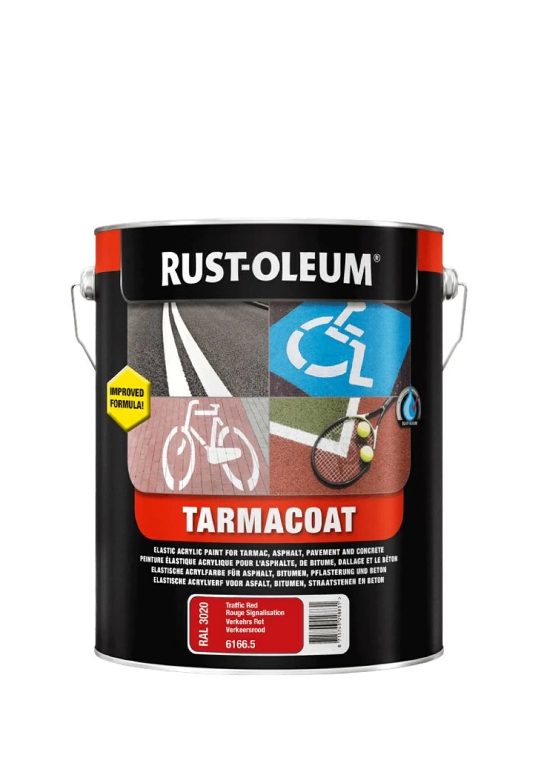 Rust-Oleum Tarmacoat Wegenverf - Engelsrood - 5L thumbnail 2