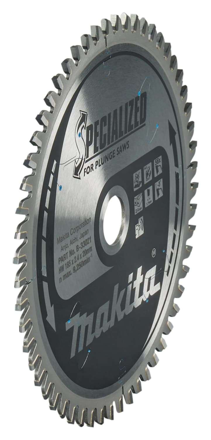 Makita B-33021 Specialized Invalzaagblad - 165 X 20 X 56T - Aluminium thumbnail 2
