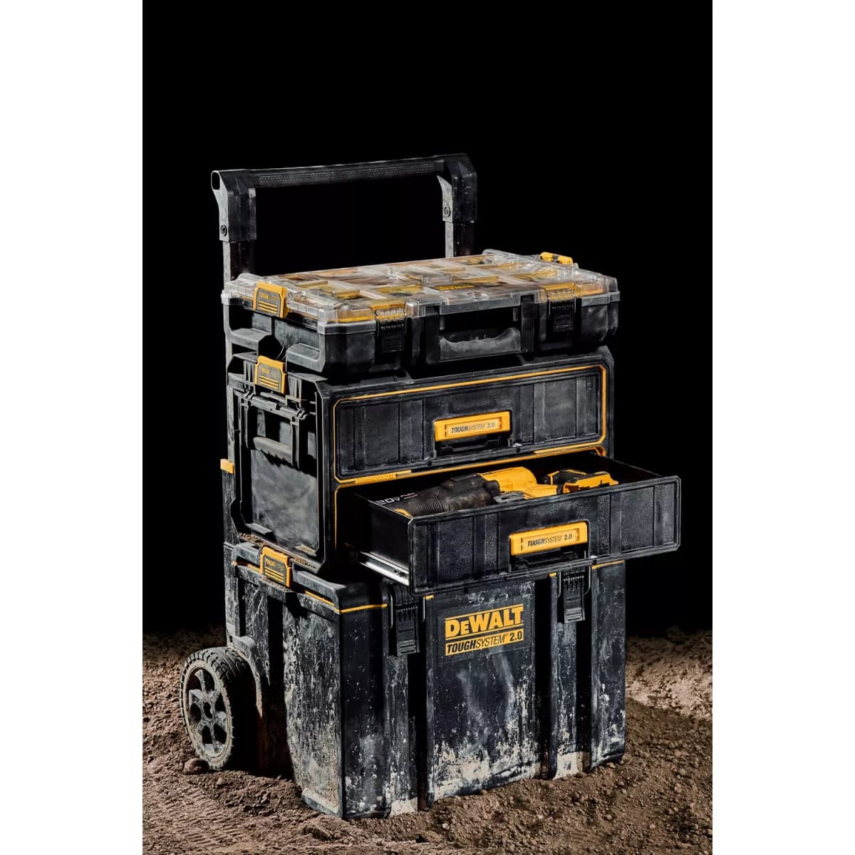 DeWALT DWST8352-1 TOUGHSYSTEM 2.0 Koffer Met 2 Lades thumbnail 4