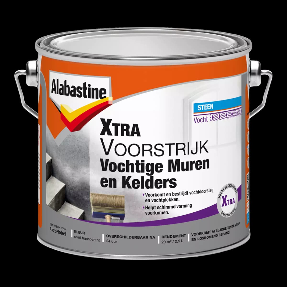 Alabastine Xtra Voorstrijk Vochtige Muren En Kelders - 2,5L