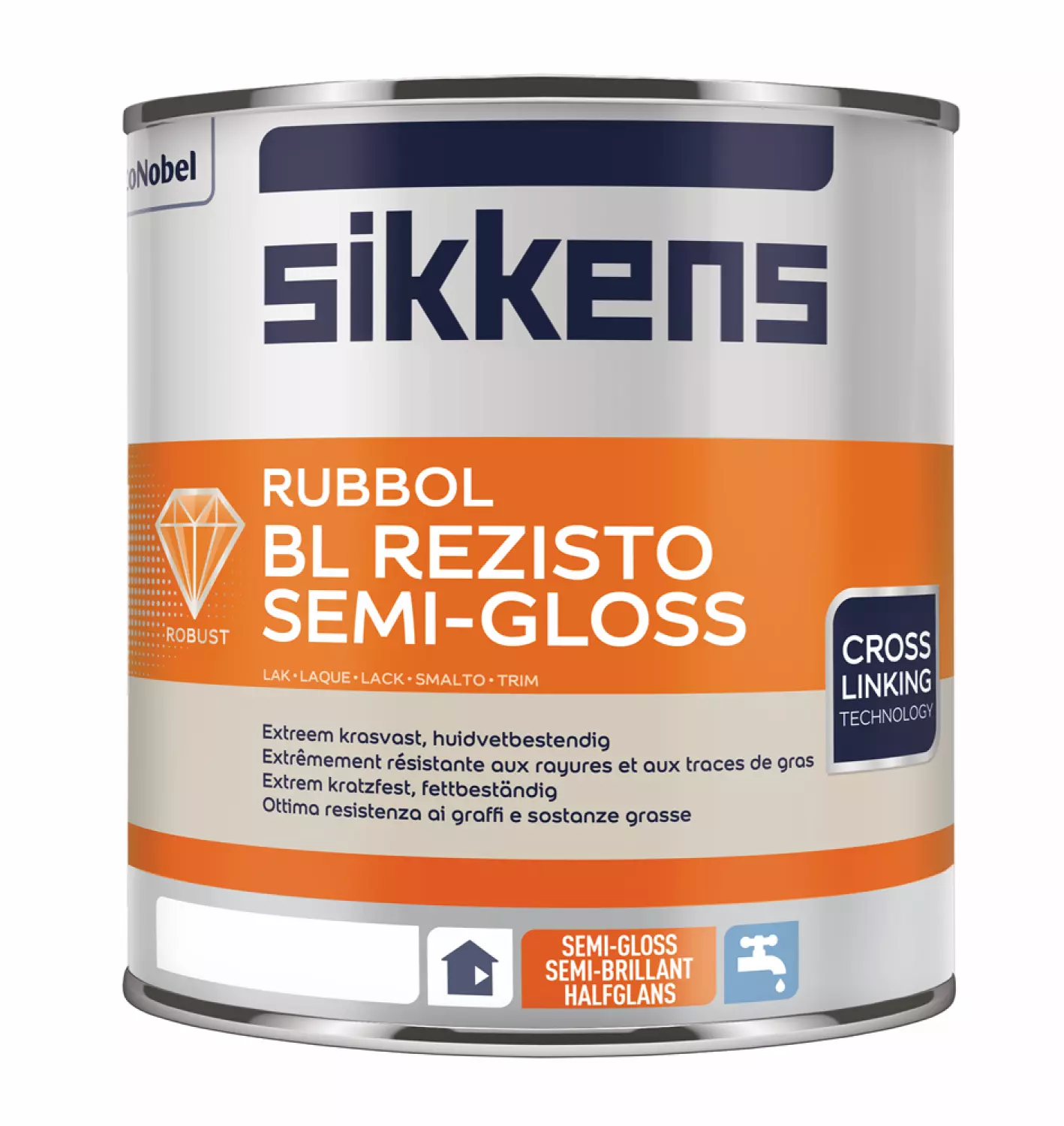 Sikkens Rubbol BL Rezisto Semi Gloss - Wit - 1L