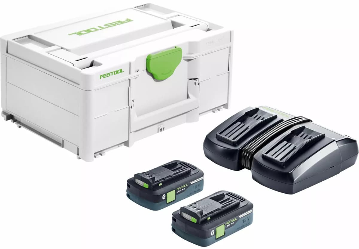 Festool SYS 18V 2x4,0/TCL 6 DUO Energieset (2x 4,0Ah) In Systainer