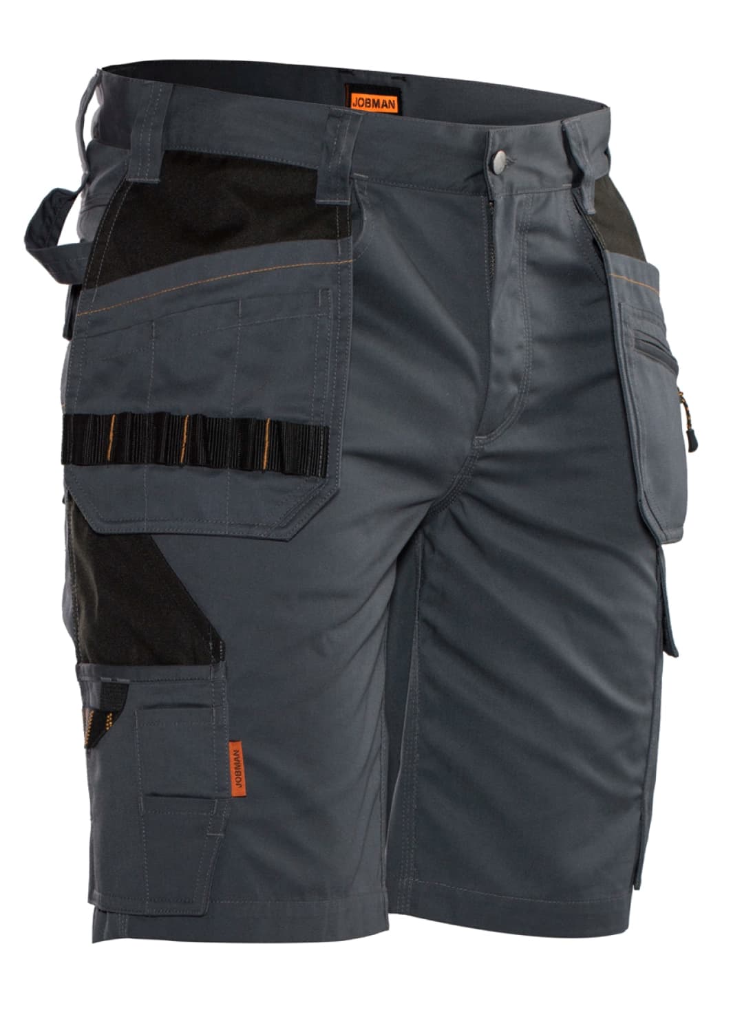 Jobman 2722 Werkbroek Kort Holsterpocket - Maat 50 - Grijs/Zwart