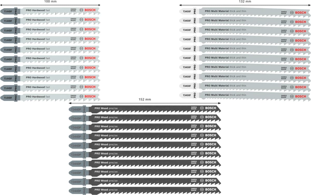 Bosch 2607011946 PRO 30-delige Hout En Metaal Rough Cut Zaagbladenset In Toughbox thumbnail 4
