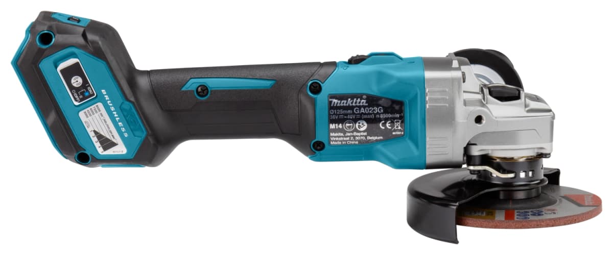 Makita GA023GZ XGT 40V Max Li-Ion Accu Haakse Slijper Body - 125x22,23mm - Koolborstelloos thumbnail 3