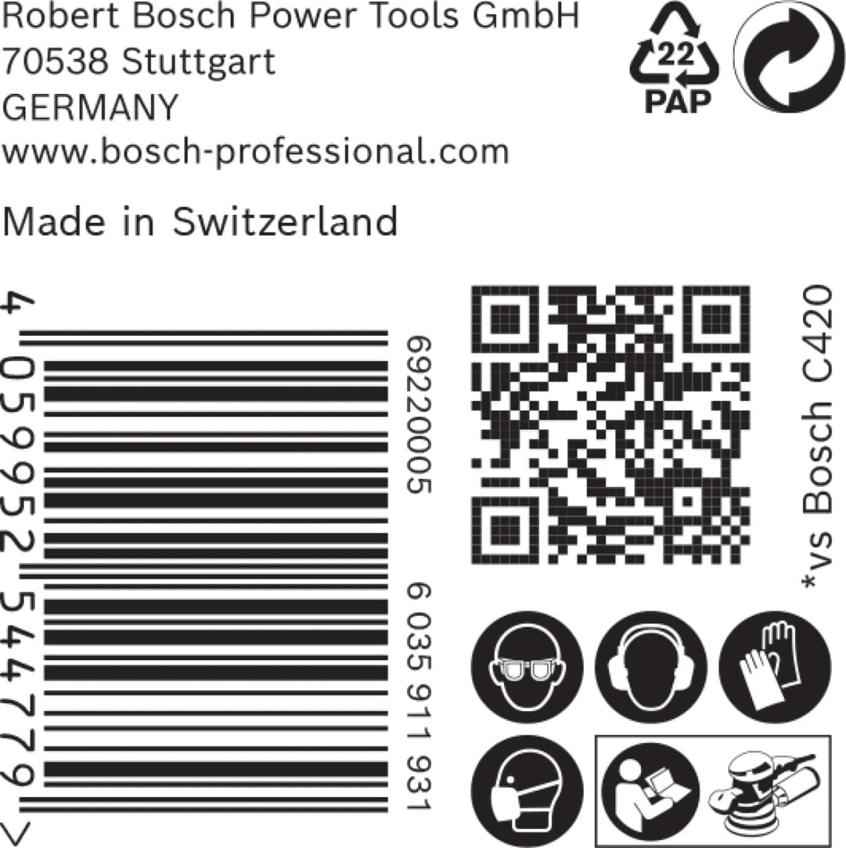 Bosch 2608901139 EXPERT Schuurvel C470 Best For Wood And Paint - 150mm - K120 - Multiperforatie (50st) thumbnail 3
