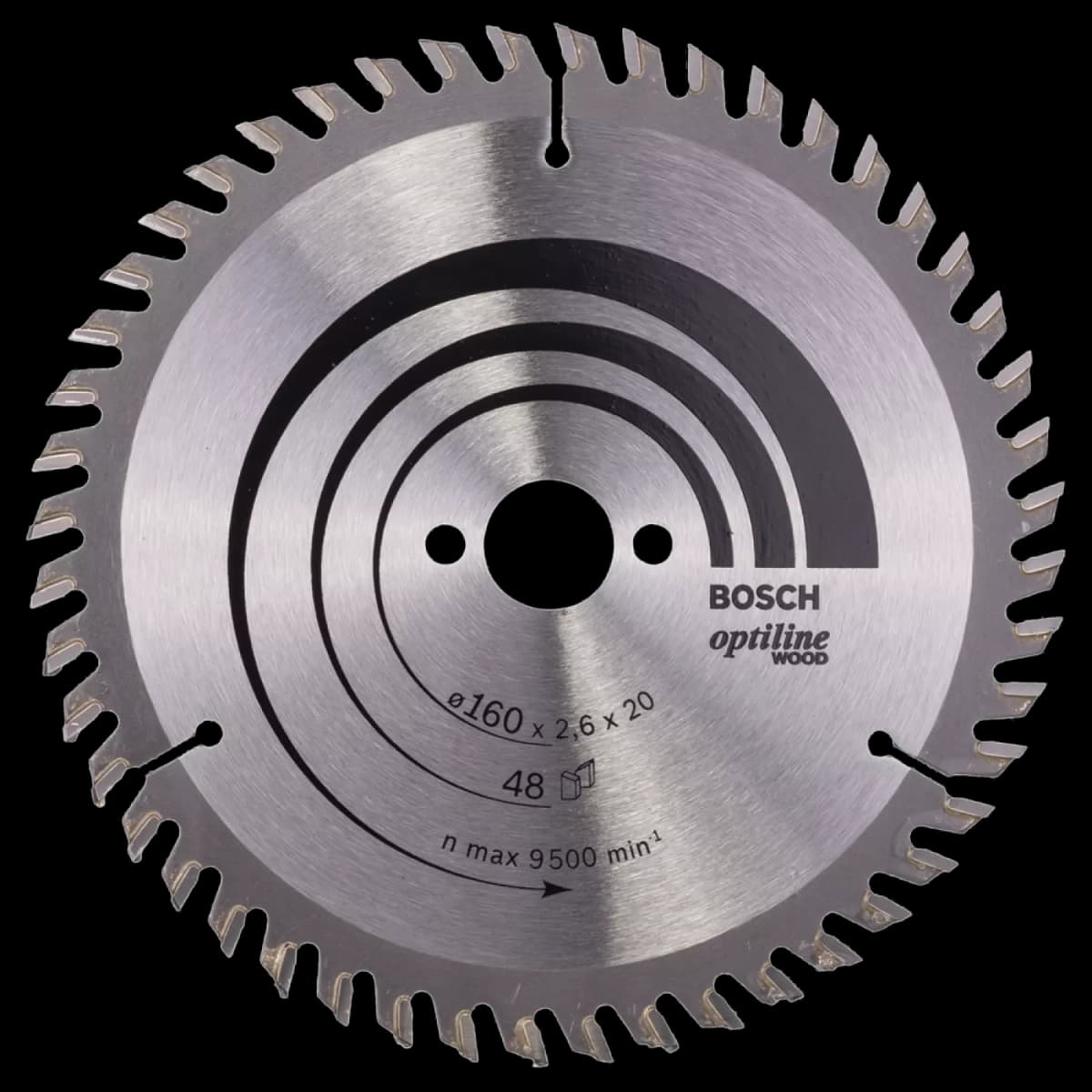 Bosch 2608640732 Optiline Cirkelzaagblad - 160 X 20 X 48T - Hout